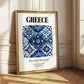 Greece, Hellenic Republic – Travel Print, styled in a charming Paris street view