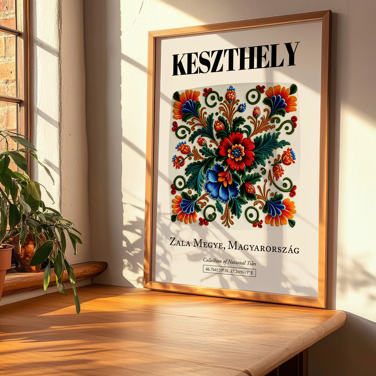 Keszthely, Hungary – Away From Home Poster, clean layout with no caption