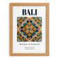 Bali, Indonesia – Travel Poster, set in oak frame