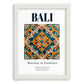 Bali, Indonesia – Travel Poster, placed in minimal white frame