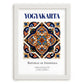 Yogyakarta, Indonesia – Travel Print, placed in minimal white frame