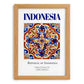 Indonesia, Indonesia – Travel Memories Wall Print, set in oak frame
