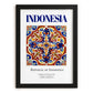 Indonesia, Indonesia – Travel Memories Wall Print, in sleek black frame
