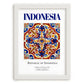 Indonesia, Indonesia – Travel Memories Wall Print, placed in minimal white frame