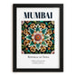 Mumbai, India – Minimalist Travel Print, in sleek black frame
