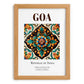 Goa, India – Travel Wall Decor, set in oak frame