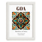 Goa, India – Travel Wall Decor, placed in minimal white frame