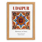 Udaipur, India – Travel Poster, set in oak frame