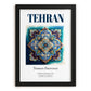 Tehran, Iran – Travel Wall Decor, in sleek black frame