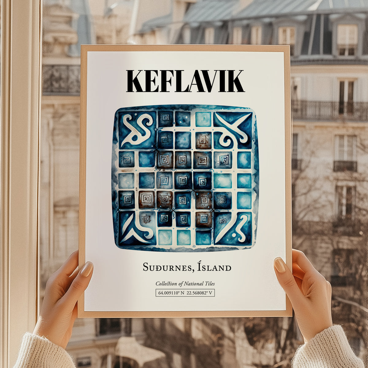 Keflavik, Iceland – Tourist Destination Poster