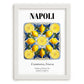 Napoli, Italy – Travel Print, placed in minimal white frame