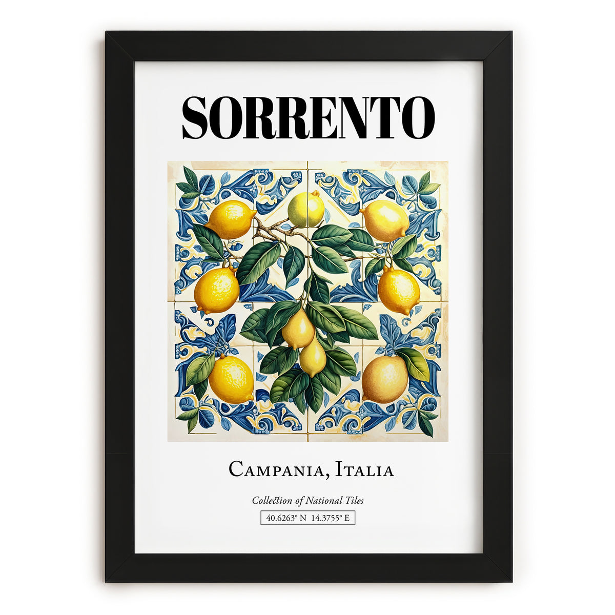 Sorrento, Italy – Global Wall Art, in sleek black frame
