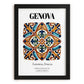 Genova, Italy – Travel Print, in sleek black frame