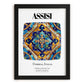 Assisi, Italy – Travel Poster, in sleek black frame