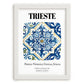 Trieste, Italy – Cultural Heritage Wall Art, placed in minimal white frame