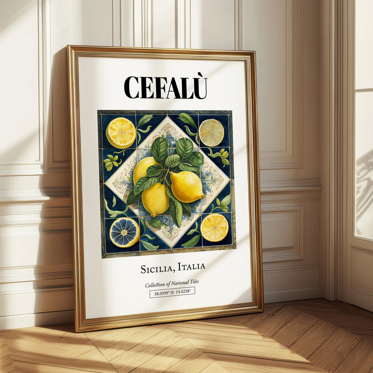 Cefalù, Italy – Travel Print, styled in a charming Paris street view