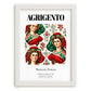 Agrigento, Italy – Minimalist Travel Print, placed in minimal white frame