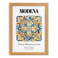 Modena, Italy – Travel Poster, set in oak frame