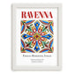 Ravenna, Italy – Tourist Destination Poster, placed in minimal white frame