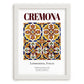Cremona, Italy – Cityscape Wall Art, placed in minimal white frame