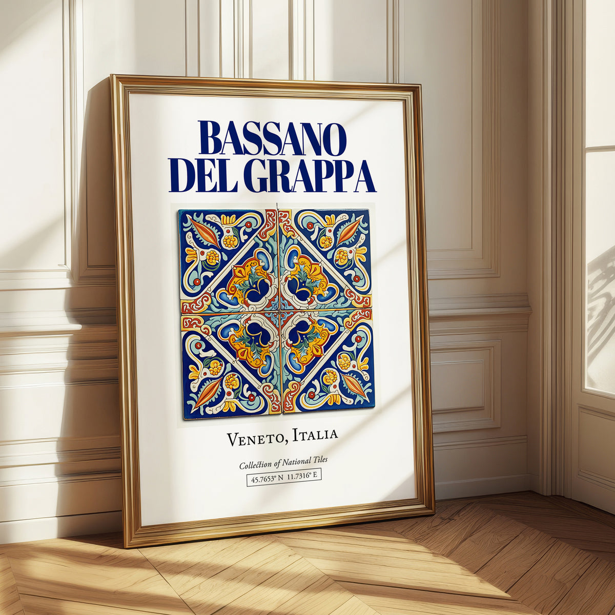 Bassano del Grappa, Italy – Cultural Heritage Wall Art, styled in a charming Paris street view