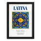 Latina, Italy – Global Cities Wall Print, in sleek black frame