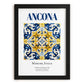 Ancona, Italy – Travel Print, in sleek black frame