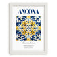 Ancona, Italy – Travel Print, placed in minimal white frame