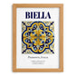 Biella, Italy – Travel Poster, set in oak frame