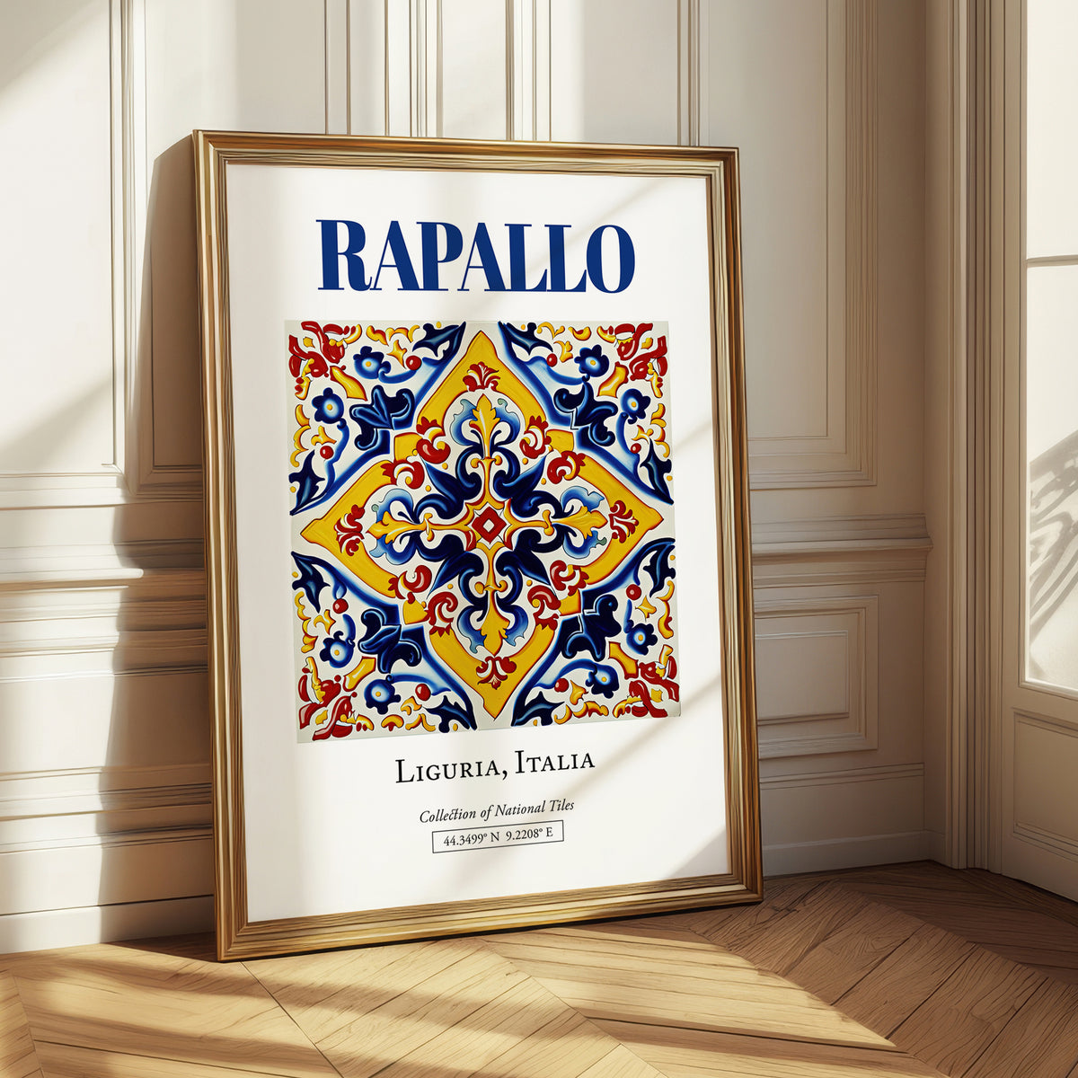 Rapallo, Italy – Travel Poster, styled in a charming Paris street view