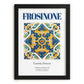 Frosinone, Italy – Travel Print, in sleek black frame