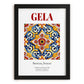 Gela, Italy – Travel Wall Art, in sleek black frame