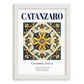 Catanzaro, Italy – Travel Wall Art, placed in minimal white frame