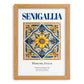 Senigallia, Italy – Tourist Destination Poster, set in oak frame