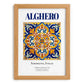 Alghero, Italy – Travel Poster, set in oak frame
