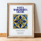 Santa Margherita Ligure, Italy – Travel Print, in wooden frame leaning on the floor