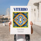 Viterbo, Italy – World Heritage Travel Poster, no-text version framed in wood