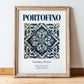 Portofino, Italy – Travel Wall Decor, in wooden frame leaning on the floor