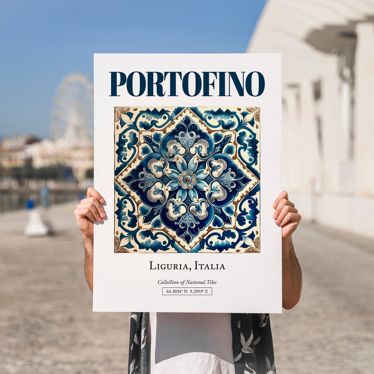 Portofino, Italy – Travel Wall Decor, no-text version framed in wood