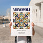 Monopoli, Italy – Travel Poster, no-text version framed in wood