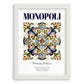 Monopoli, Italy – Travel Poster, placed in minimal white frame