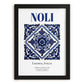 Noli, Italy – Travel Poster, in sleek black frame