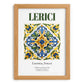 Lerici, Italy – Vintage Travel Poster, set in oak frame