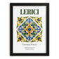 Lerici, Italy – Vintage Travel Poster, in sleek black frame