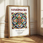 Sansepolcro, Italy – Minimalist Travel Print, styled in a charming Paris street view