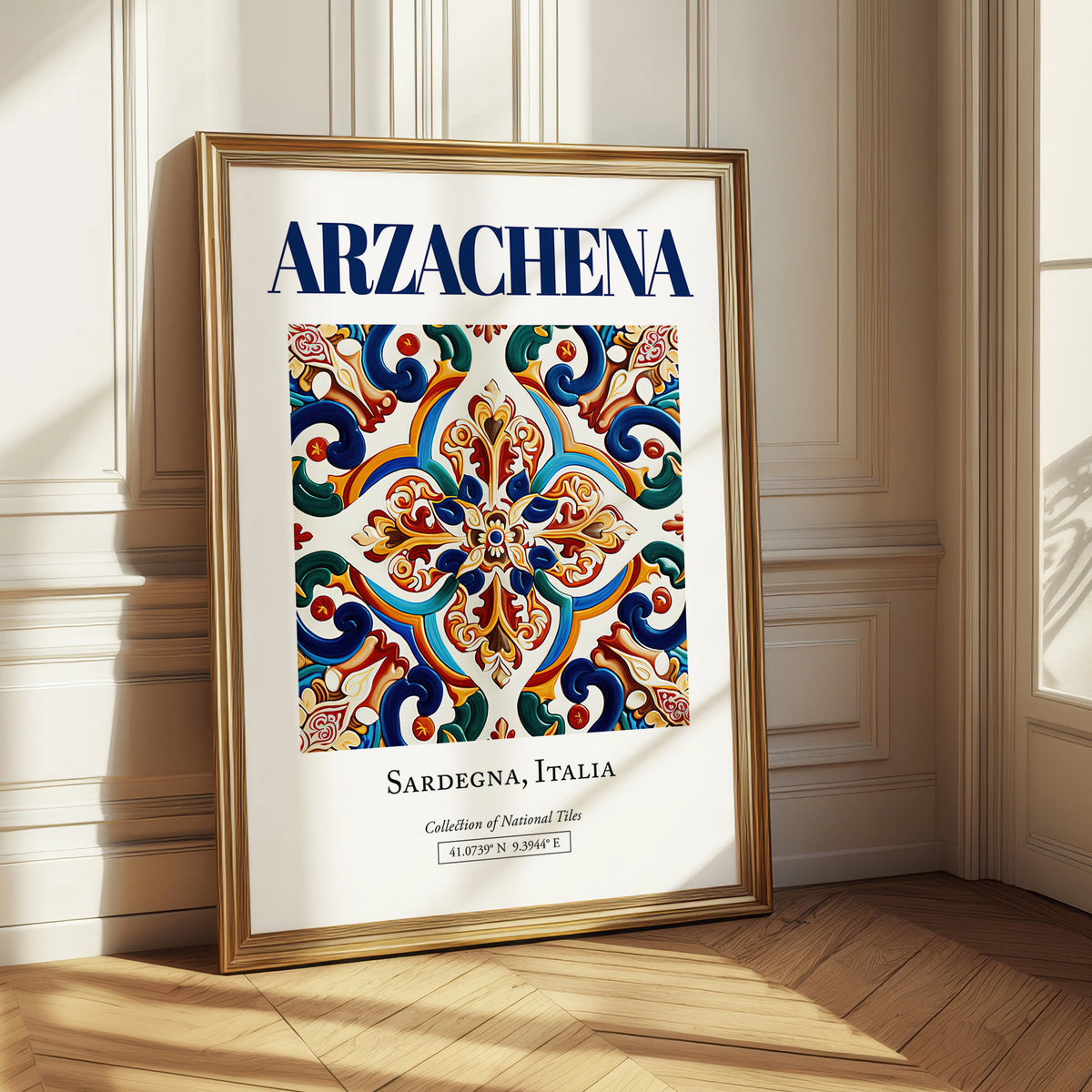 Arzachena, Italy – Travel Poster, styled in a charming Paris street view