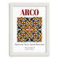 Arco, Italy – Travel Poster, placed in minimal white frame
