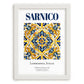 Sarnico, Italy – Travel Poster, placed in minimal white frame