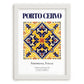 Porto Cervo, Italy – Travel Print, placed in minimal white frame