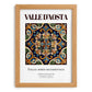 Valle d'Aosta, Italy – Travel Poster, set in oak frame